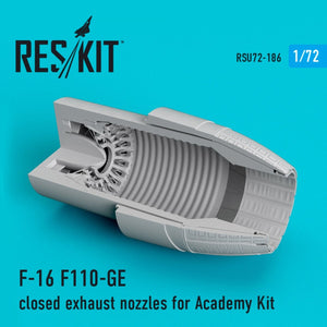 RESKIT RSU72-0186 F-16 F110-GE CLOSE EXHAUST NOZZLES FOR ACADEMY KIT 1/72 – zdjęcie 2