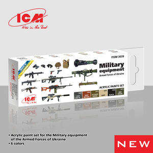 ICM 3039 Acrylic paint set Military Equipment of the Armed Forces of Ukraine