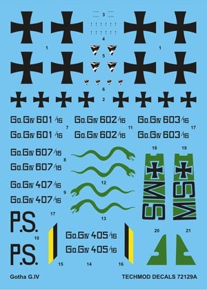 Techmod 72129 - Gotha G.IV 1/72