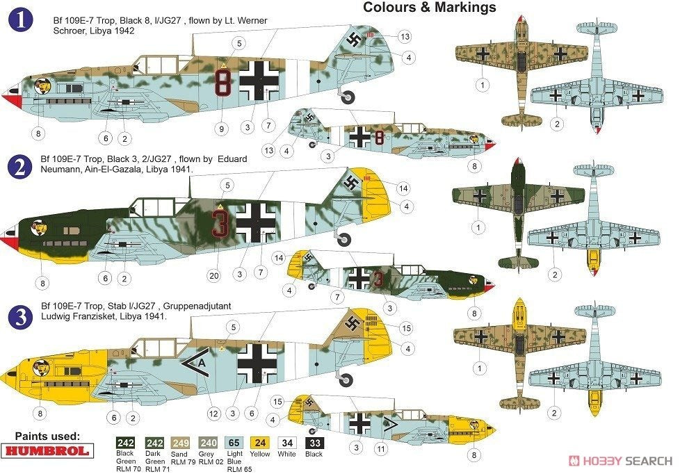 AZ Model AZ7663 Messerschmitt Bf 109E-7 Trop Over Africa 1/72 – zdjęcie 2