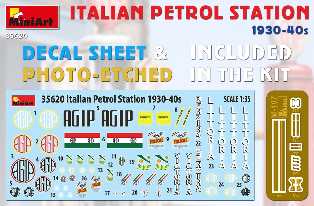 MiniArt 35620 ITALIAN PETROL STATION 1930-40s 1/35 – image 2