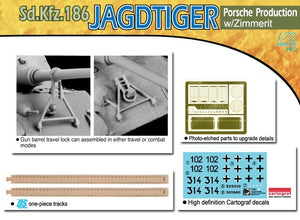 Dragon 7291 Jagdtiger, Porsche Version w/Zimmerit 1/72 – zdjęcie 4