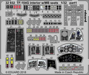 Eduard 32932 TF-104G interior w/ MB seats ITALERI 1/32 – image 2