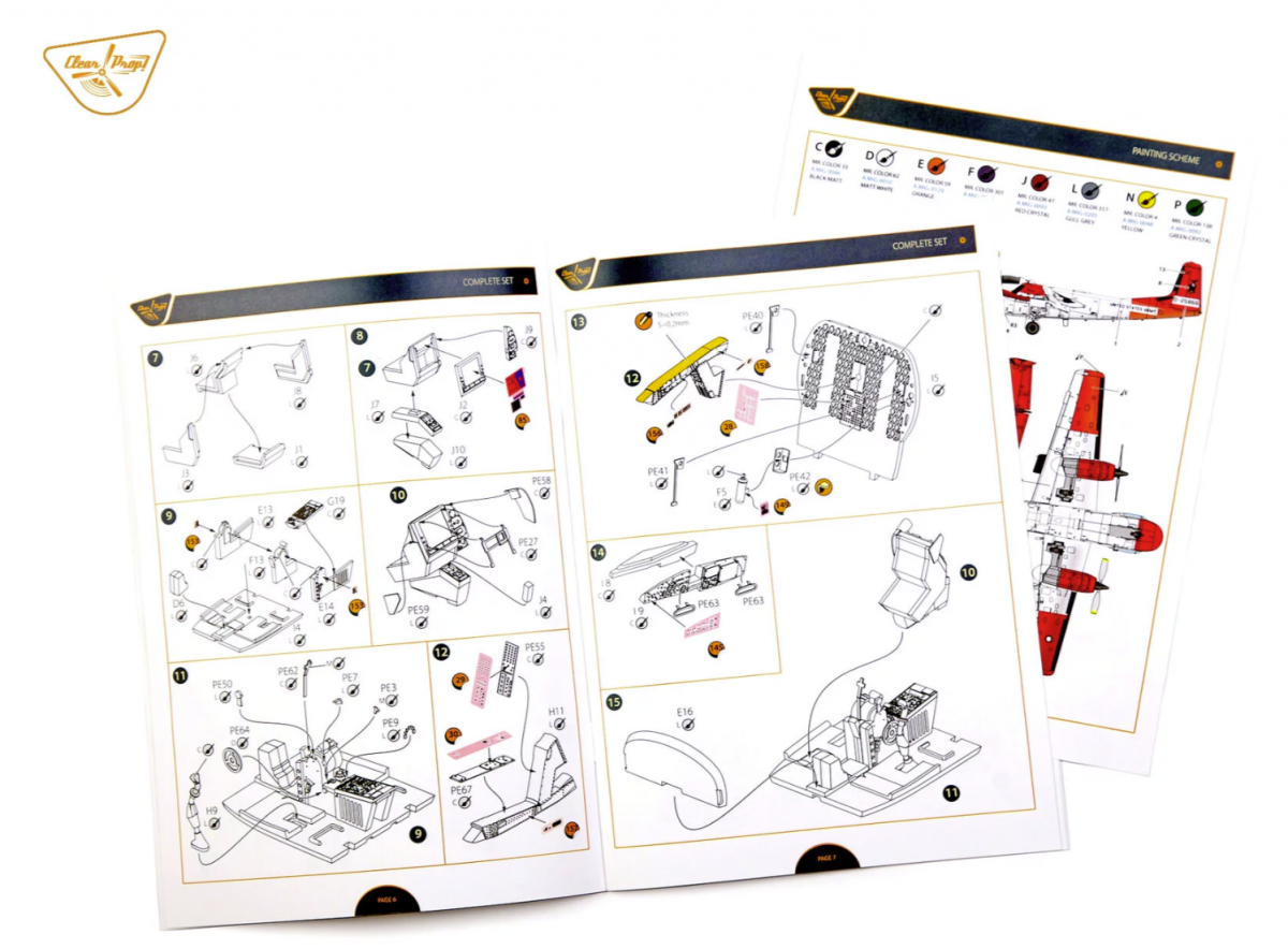Clear Prop! CP72038 OV-1B Mohawk &amp;quot;Pilot School&amp;quot; ADVANCED KIT 1/72 – immagine 29