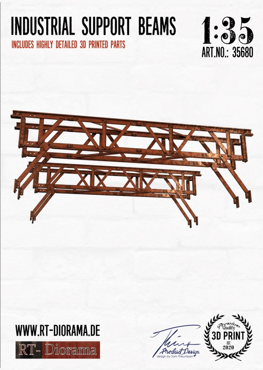 RT-Diorama 35680 Industrial Support Beams 1/35 – zdjęcie 2