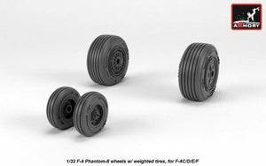 Armory Models AW32307 F-4 Phantom-II wheels w/ weighted tires, mid 1/32 – zdjęcie 4