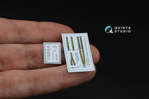 Quinta Studio QR+48103 British Fighter Seatbelts (mid WWII) (with metal buckles) (All kits) 1/48 – image 2