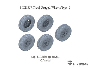 ET Model P35-163 PICK UP Truck Sagged Wheels Type.2 1/35