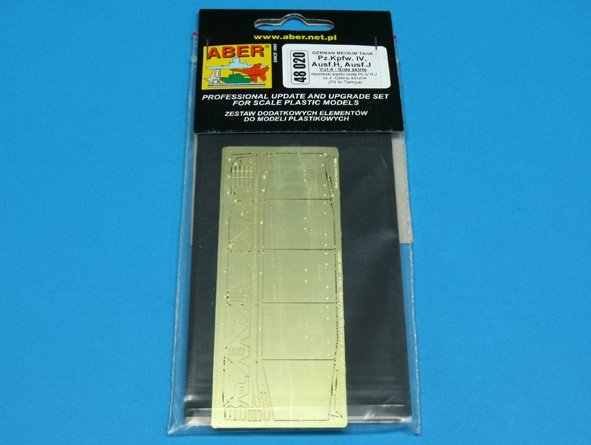 Aber 48020 German medium tank Pz.Kpfw. IV, Ausf. H, J early - vol. 4 - additional set - side skirts 1/48 – immagine 3