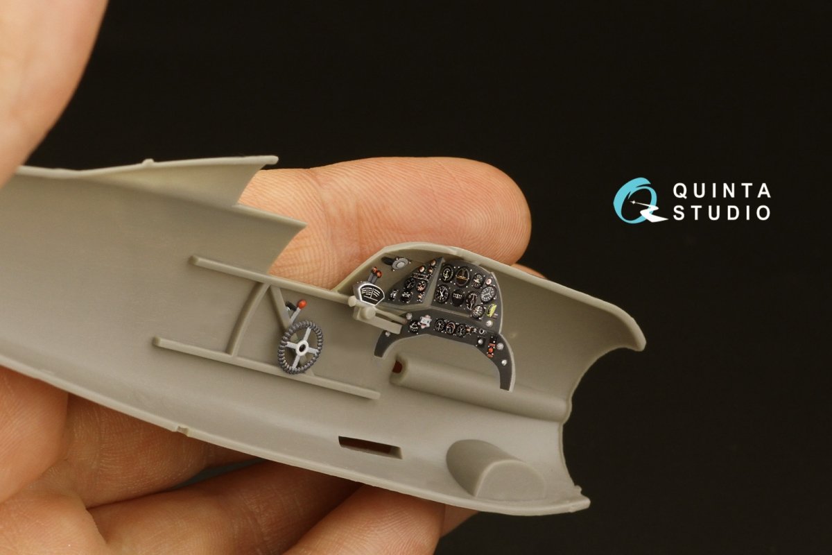 Quinta Studio QD48312 Gloster Gladiator MKII 3D-Printed &amp;amp; colored Interior on decal paper (Roden) 1/48 – image 7