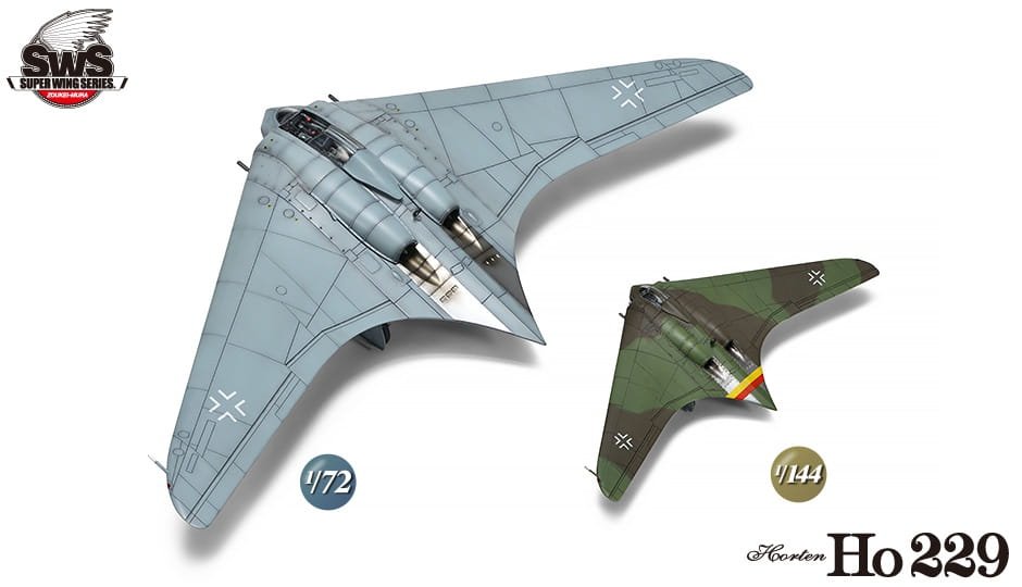 Zoukei-Mura SWS7201 Ho 229 Horten 1/72 &amp;amp; 1/144 – zdjęcie 2