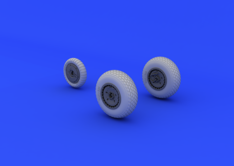 Eduard 648106 Me 262 wheels 1/48 (TAMIYA) – zdjęcie 2