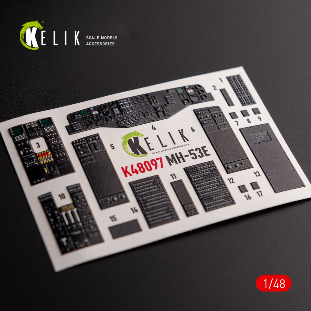 KELIK K48097 MH-53 Sea Dragon - interior 3D decals for Academy kit 1/48 – zdjęcie 4