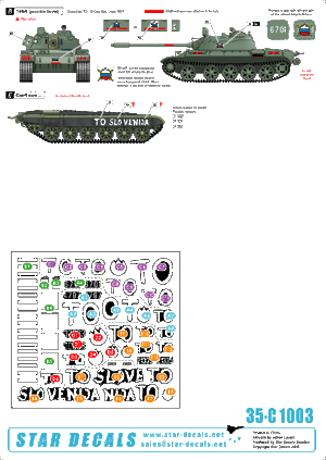 Star Decals 35-C1003 TO (Territorial Border). M36B2 Jackson. T-55A (Polish), T-55A (Russian), M-84, BTR-50PK 1/35 – image 2