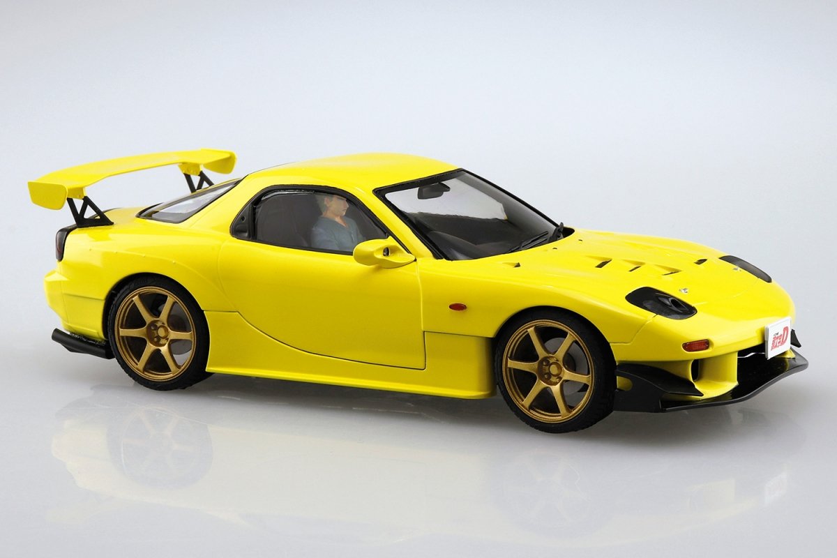 Aoshima 05955 Takahashi Keisuke FD3S RX-7 (Project D Ver.) with Figure 1/24 – image 2