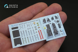 Quinta Studio QD48167 F-16A 3D-Printed &amp;amp; coloured Interior on decal paper (for Kinetic kit) 1/48 – zdjęcie 2