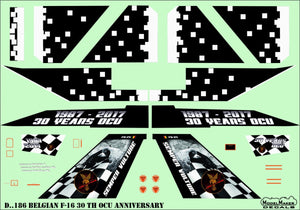 ModelMaker Decals D48186 Belgian F-16 30th OCU anniversary 1/48 – zdjęcie 4