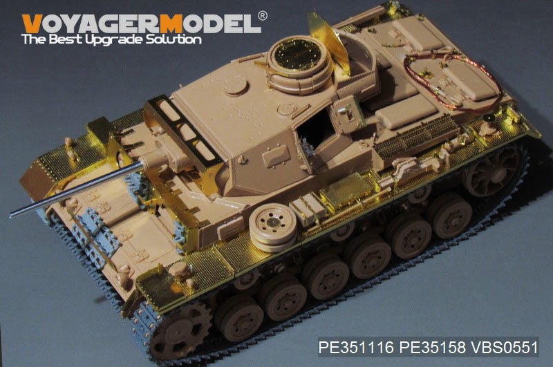 Voyager Model PE351116 WWII German Pz.KPfw.III Ausf.J basic（For RFM 5070） 1/35 – immagine 2