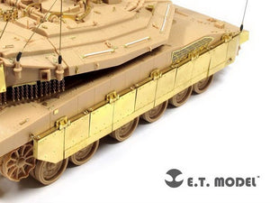 E.T. Model E35-098 Israel Merkava Mk.IV Tank LIC Side Skirts (For ACADEMY 13227) 1/35 – zdjęcie 3