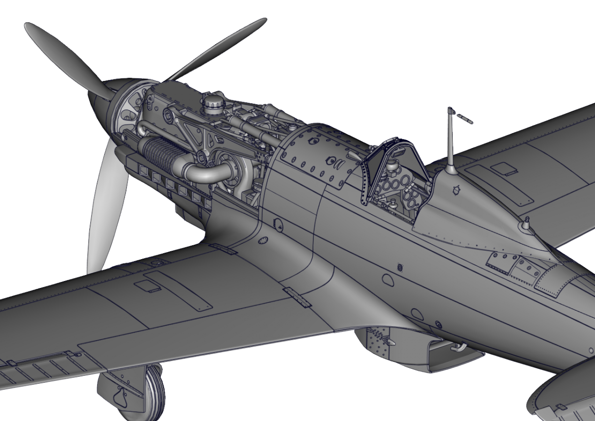 Italeri 2518 Macchi MC 202 Folgore 1/32 – image 3