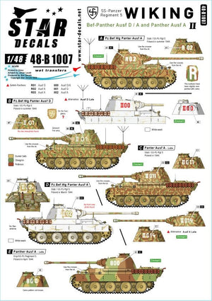 Star Decals 48-B1007 Viking #2. Panthers of SS-Panzer Reg. 5 Viking 1/48