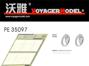 Voyager Model PE35097 Steifrahmentender smoke &amp;amp; Driver sprocket wheels for Br52 1/35
