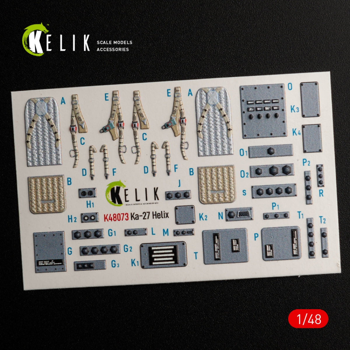 KELIK K48073 Ka-27 Helix interior 3D decals for HobbyBoss kit 1/48 – zdjęcie 3