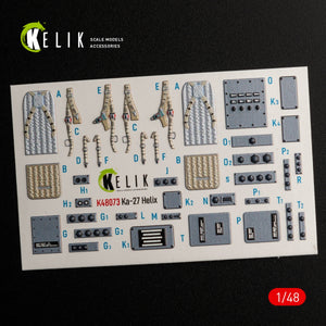 KELIK K48073 Ka-27 Helix interior 3D decals for HobbyBoss kit 1/48 – zdjęcie 3