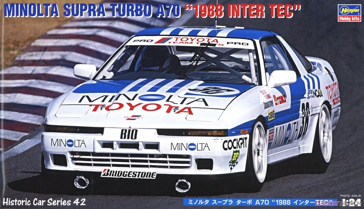 Hasegawa HC42 Minolta Supra Turbo A70 &amp;quot;1988 Inter Tec&amp;quot; 1/24