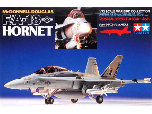Tamiya 60702 McDonnell Douglas F/A-18 Hornet 1/72