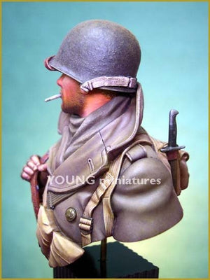 Young Miniatures YM1812 US SOLDIER ARDENNES 1944 1/10 – zdjęcie 4