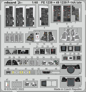 Eduard 491239 F-14A late interior TAMIYA 1/48 – zdjęcie 2