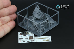 Quinta Studio QD+48616 Fairey Barracuda Pilot's Cockpit 3D-Printed &amp; coloured Interior on decal paper (Trumpeter) (with 3D-printed resin parts) 1/48