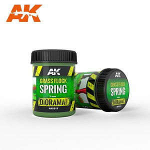 AK Interactive AK8219 GRASS FLOCK 2MM SPRING / Posypka trawa – zdjęcie 2