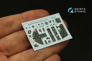 Quinta Studio QD48384 F8F-2 Bearcat 3D-Printed &amp;amp; colored Interior on decal paper (Hobby Boss) 1/48 – image 3