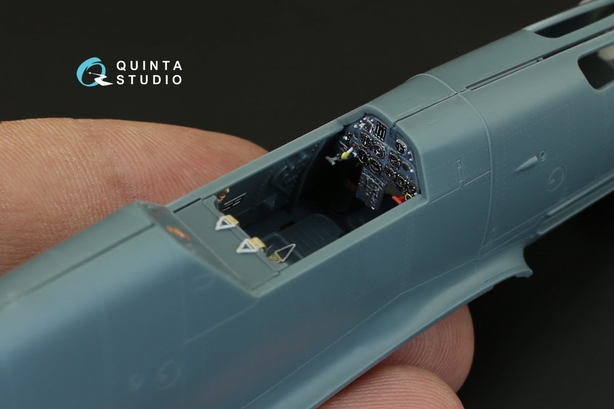 Quinta Studio QD48004 Yak-1B (late production) 3D-Printed &amp;amp; colored Interior on decal pape (for all kits) 1/48 – image 7