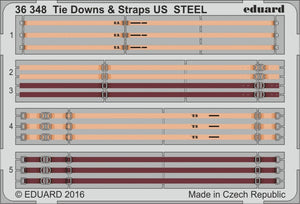 Eduard 36348 Tie Downs &amp;amp; Straps US STEEL 1/35
