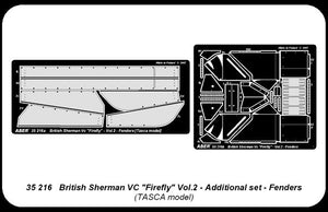 Aber 35216 British Sherman Vc Firefly- vol. 2 - additional set - fenders 1/35 – image 4