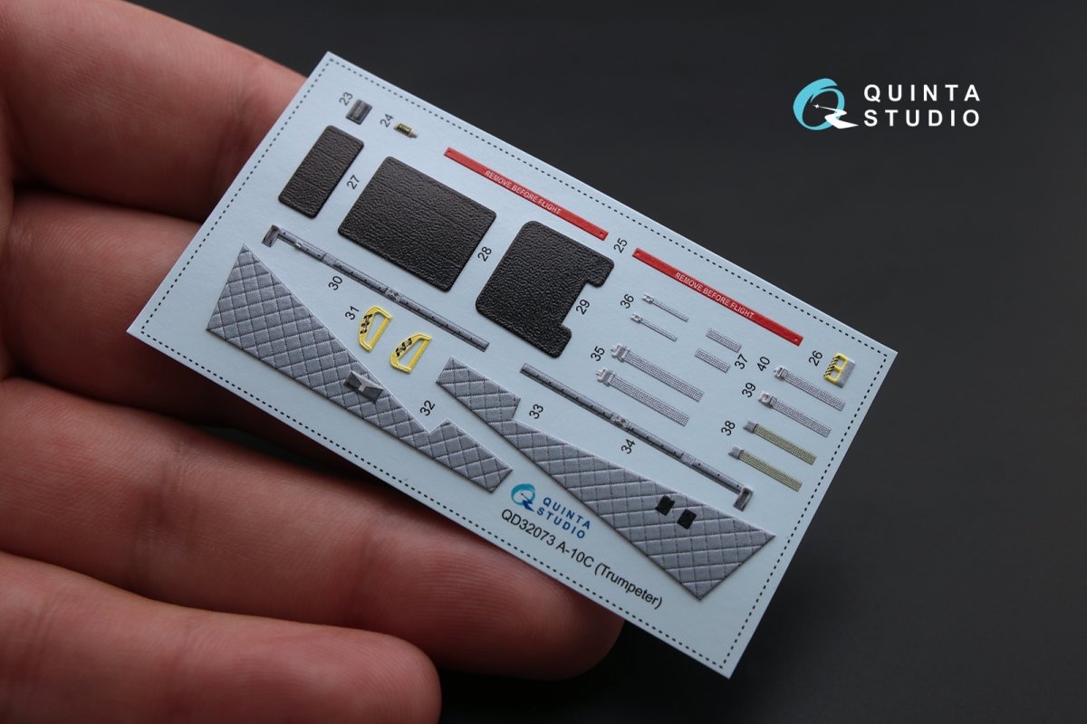 Quinta Studio QD32073 A-10C 3D-Printed &amp;amp; coloured Interior on decal paper (for Trumpeter kit) 1/32 – zdjęcie 5