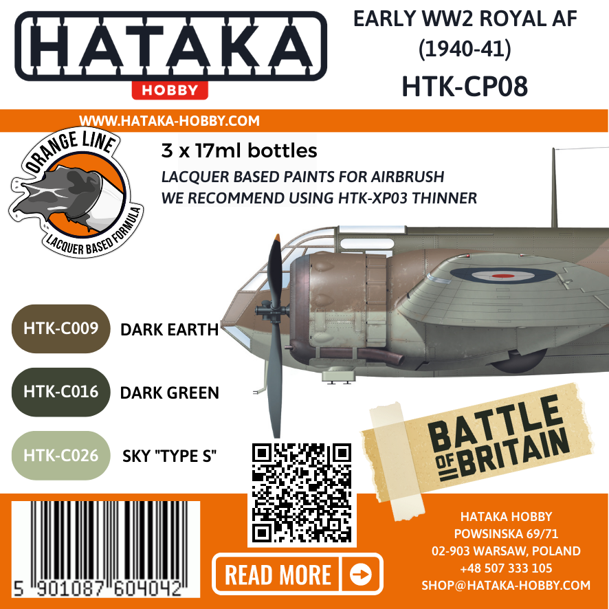 Hataka Hobby HTK-CP08 Early WW2 Royal AF (1940-41) – zdjęcie 2