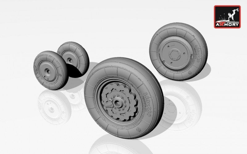 Armory Models AW72008 Sukhoj Su-7B (late)/BM/BMK wheels 1/72 – zdjęcie 3