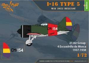 Clear Prop! CP72023 I-16 Type 5 In the sky of Spain STARTER KIT 1/72 – zdjęcie 10