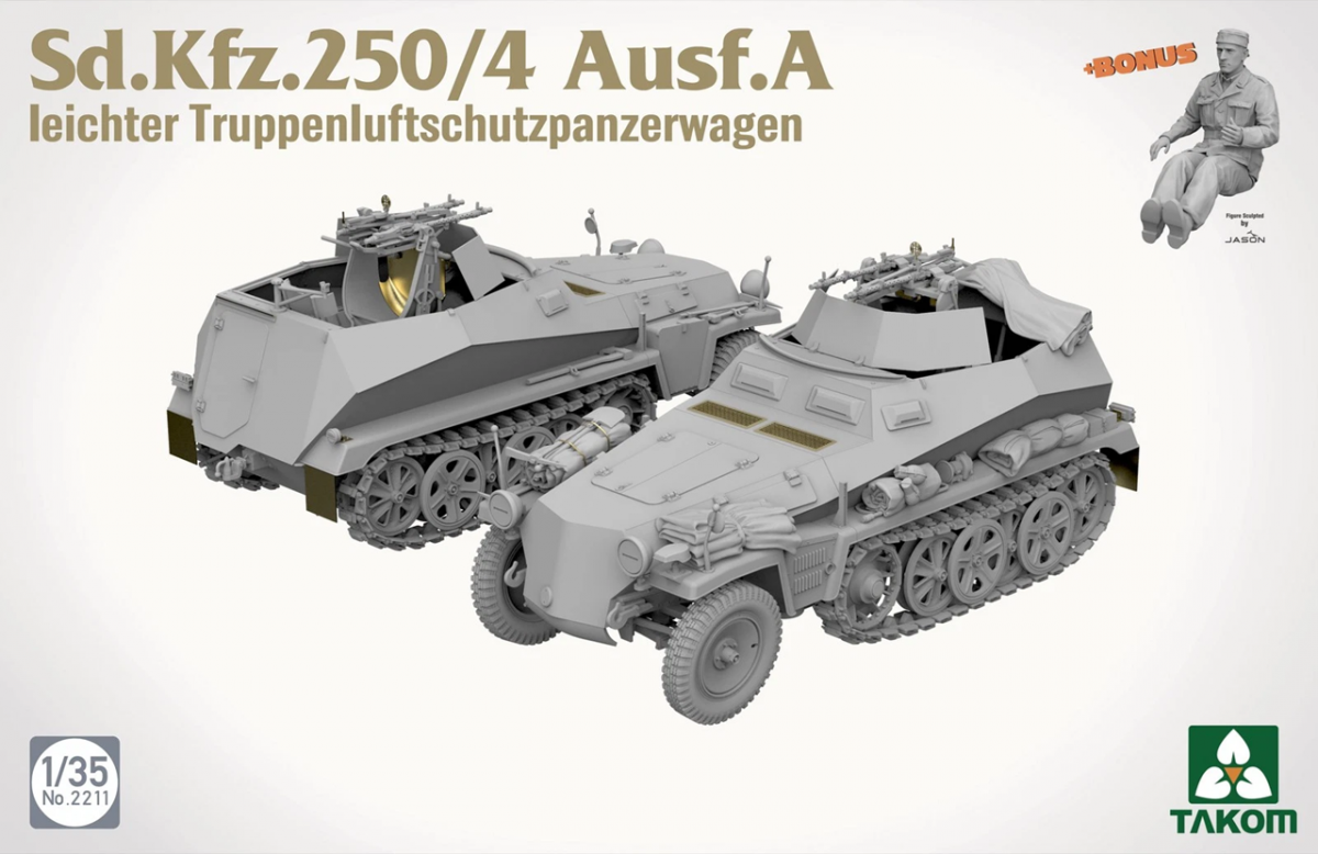 Takom 2211 Sd.Kfz.250/4 Ausf. A Leichter Truppenluftschutzpanzerwagen 1/35