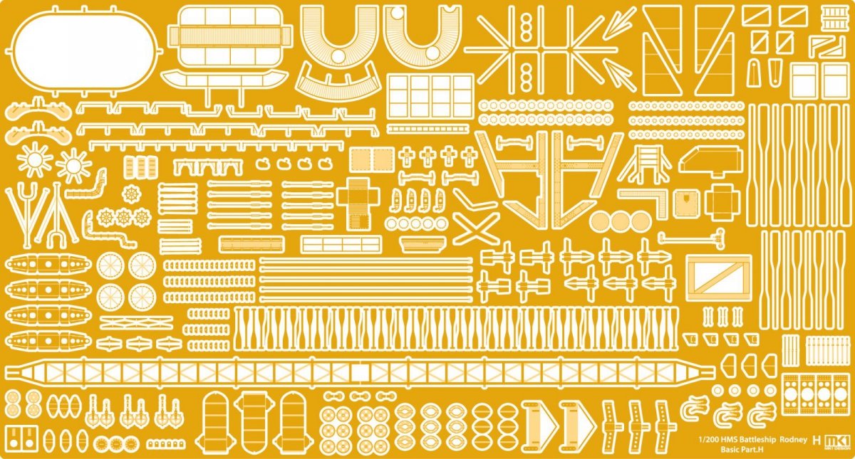 MK1 Design MD-20014 HMS Rodney Value Pack 1/200 – zdjęcie 7