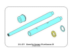 Aber 35L-271 Barrel for German 17cm Kanone 18 1/35 gun – image 2