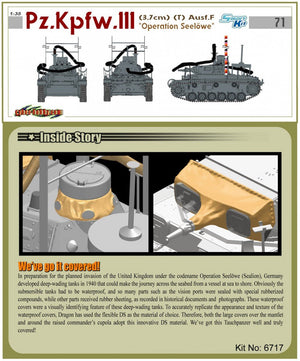 Cyber Hobby 6717 Pz. Kpfw. 111(3.7cm)(T) Ausf. F, Operation Seelowe 1/35 – zdjęcie 3