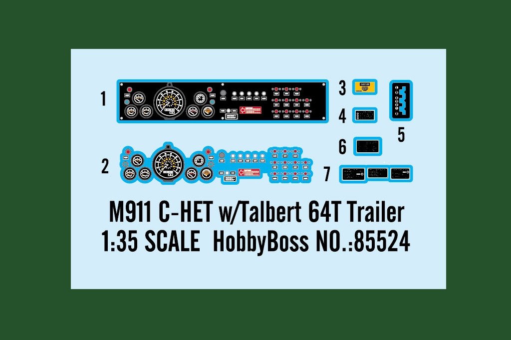 Hobby Boss 85524 M911 C-HET w/ Talbert 64T Trailer 1/35 – zdjęcie 3