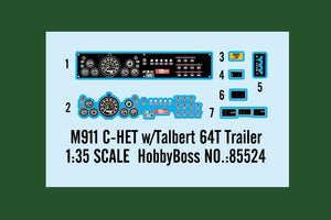 Hobby Boss 85524 M911 C-HET w/ Talbert 64T Trailer 1/35 – zdjęcie 3