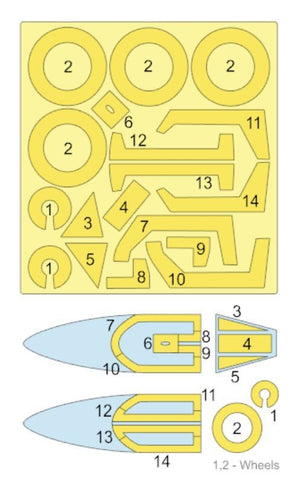 Omask 57016 Fw 190 D mask (for IBG) 1/72 – zdjęcie 2