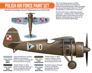 Hataka HTK-CS01 ORANGE LINE – Polish Air Force paint set 4x17ml – zdjęcie 3